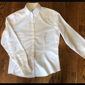 White wrinkle free Brooks Brothers button down